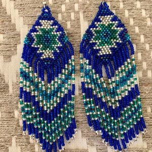 Hand Made Guatemalan Beaded Earrings